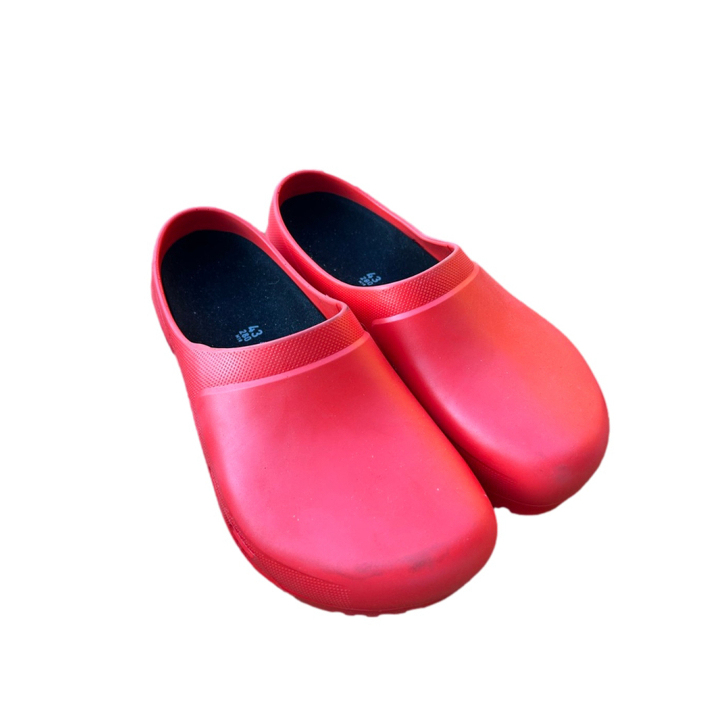 Birkenstock Unisex Super Birki Red Clogs size 43